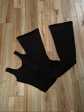 American Eagle Outfitters Black Wide Leg Jumpsuit